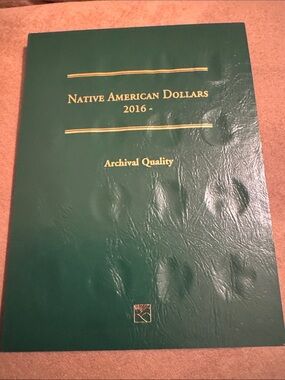 Native American Dollars 2016 Coin Album - with 6 coins
